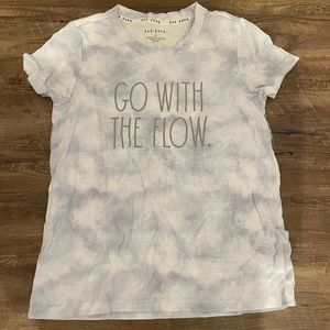 Women’s Cloudy “Go With The Flow” T-Shirt from Rae Dunn size: XS